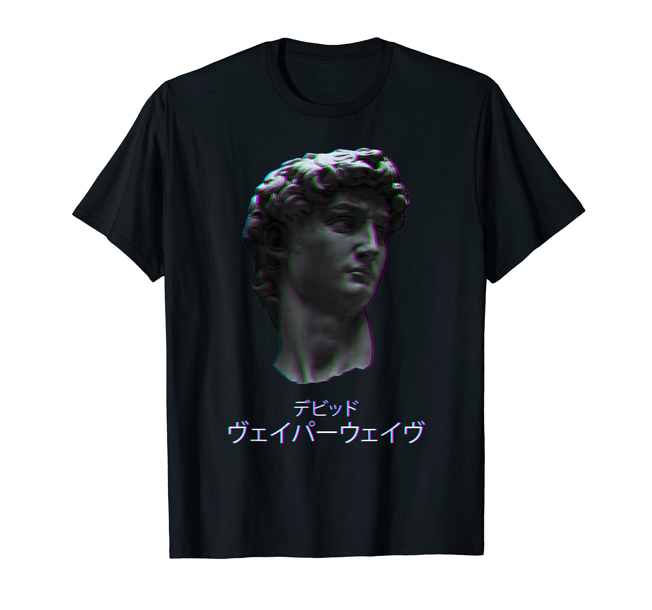 David Italian Statue Retrowave T-Shirt - Custom Art Print Men Women - T-Shirt, Sweatshirt, Hoodie