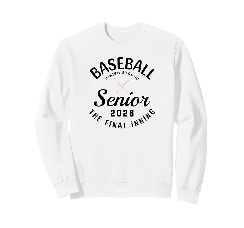 Baseball Senior 2026 Final Inning Sweatshirt - Custom Art Print Men Women - T-Shirt, Sweatshirt, Hoodie
