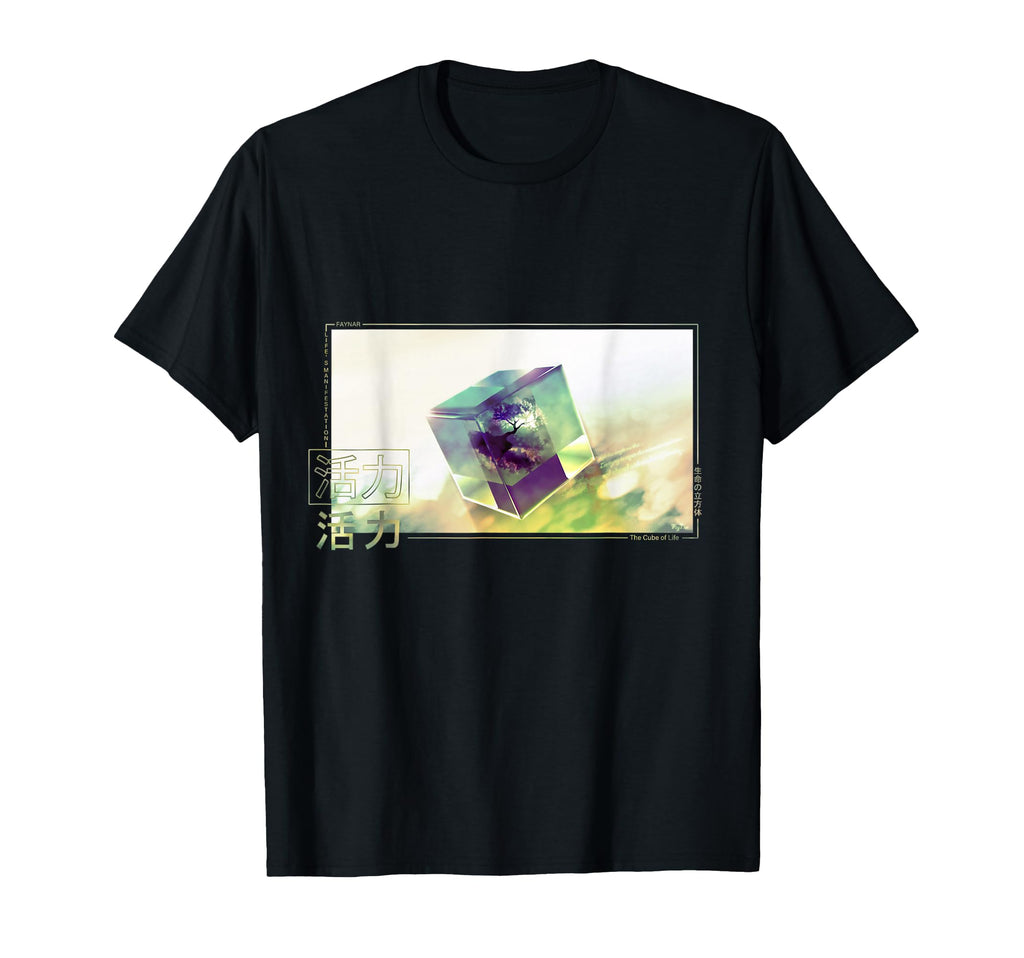 Cube Life Anime Vibes Vaporwave T-Shirt - Trendy Graphic for Adults - T-Shirt, Sweatshirt, Hoodie