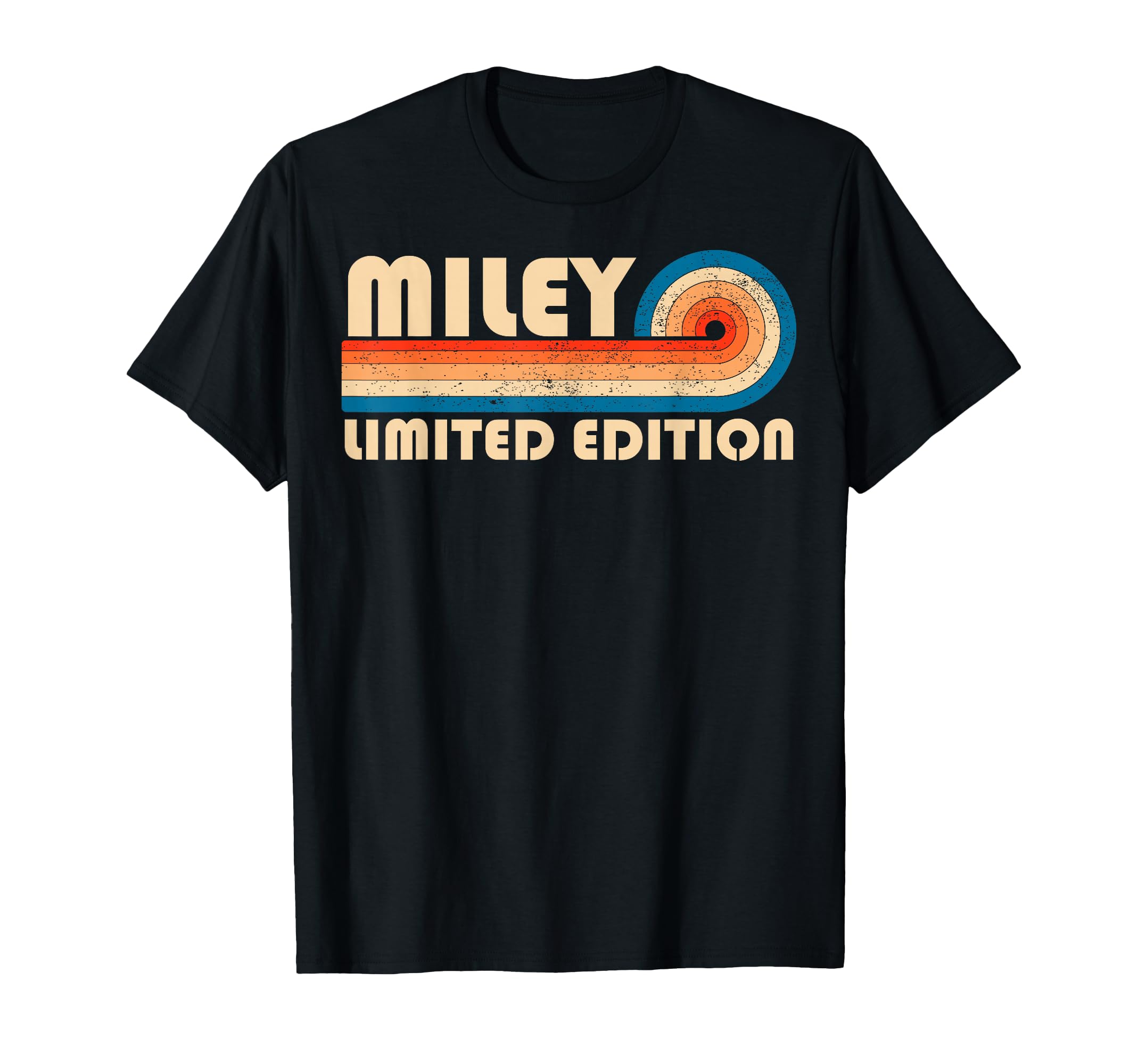 Miley 70S 80S Sunset Stripe T-Shirt - Fun Novelty Design for Adults - T-Shirt, Sweatshirt, Hoodie