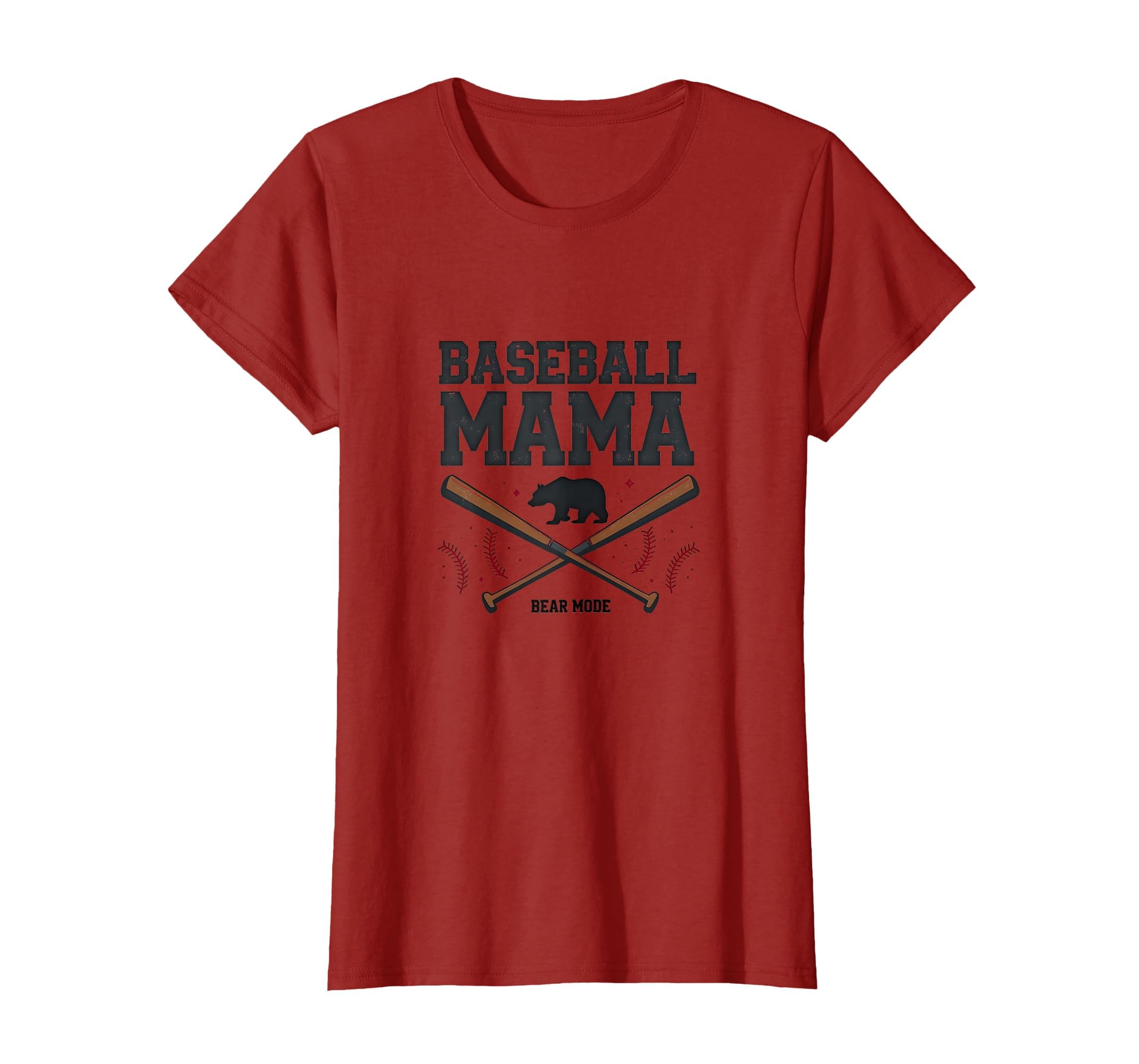 Baseball Mama Bear Mode Protective Mom T-Shirt - Novelty Apparel Unisex - T-Shirt, Sweatshirt, Hoodie