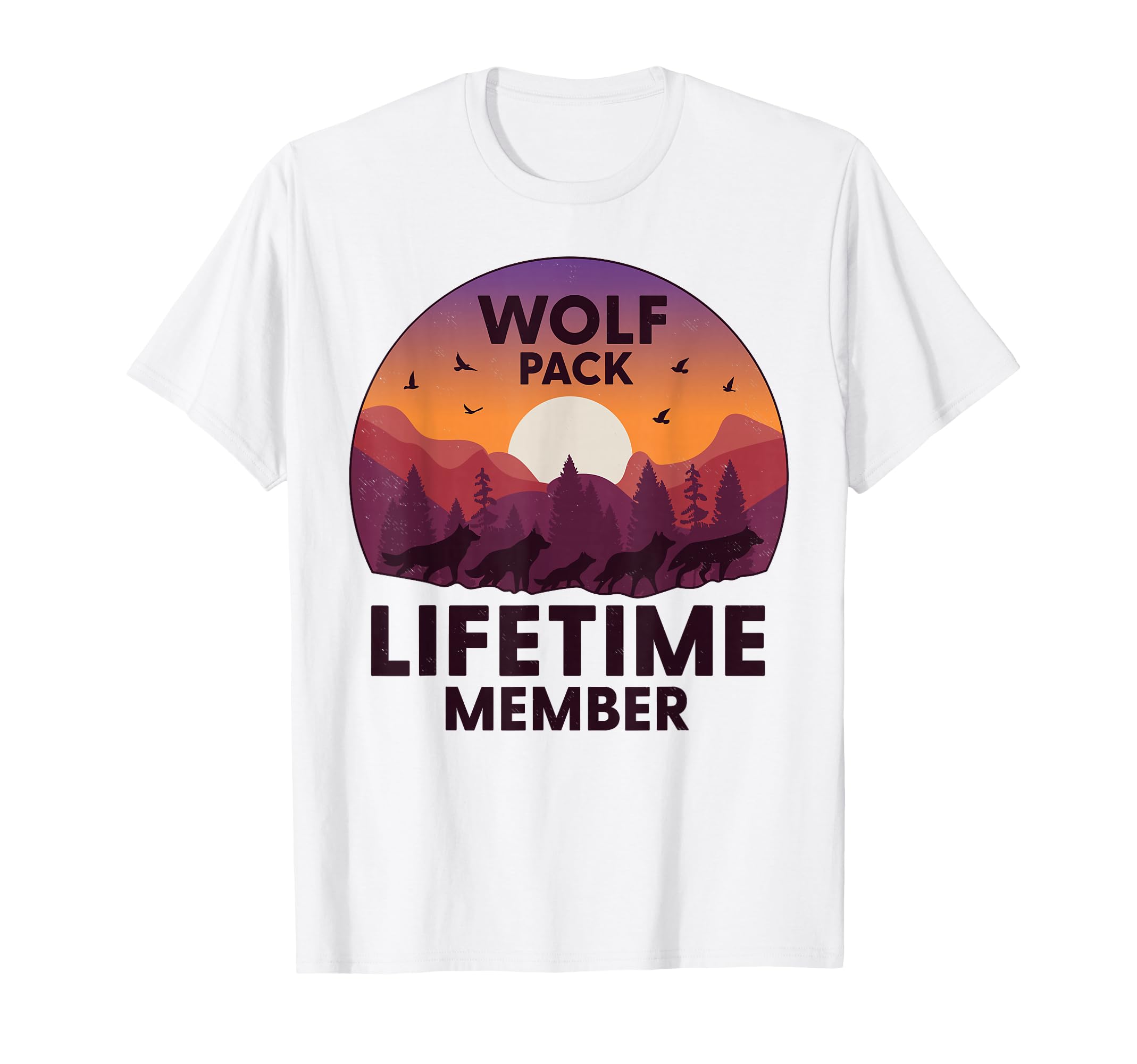 Wolf Pack Howling Funny Family Matching T-Shirt - Graphic Print for Adults - T-Shirt, Sweatshirt, Hoodie