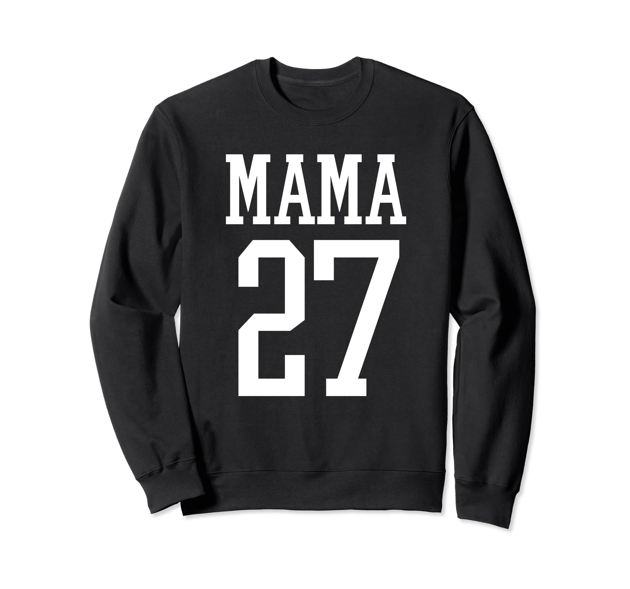 Number 27 Mama Biggest Fan Spirit Sweatshirt - Graphic Print for Adults - T-Shirt, Sweatshirt, Hoodie