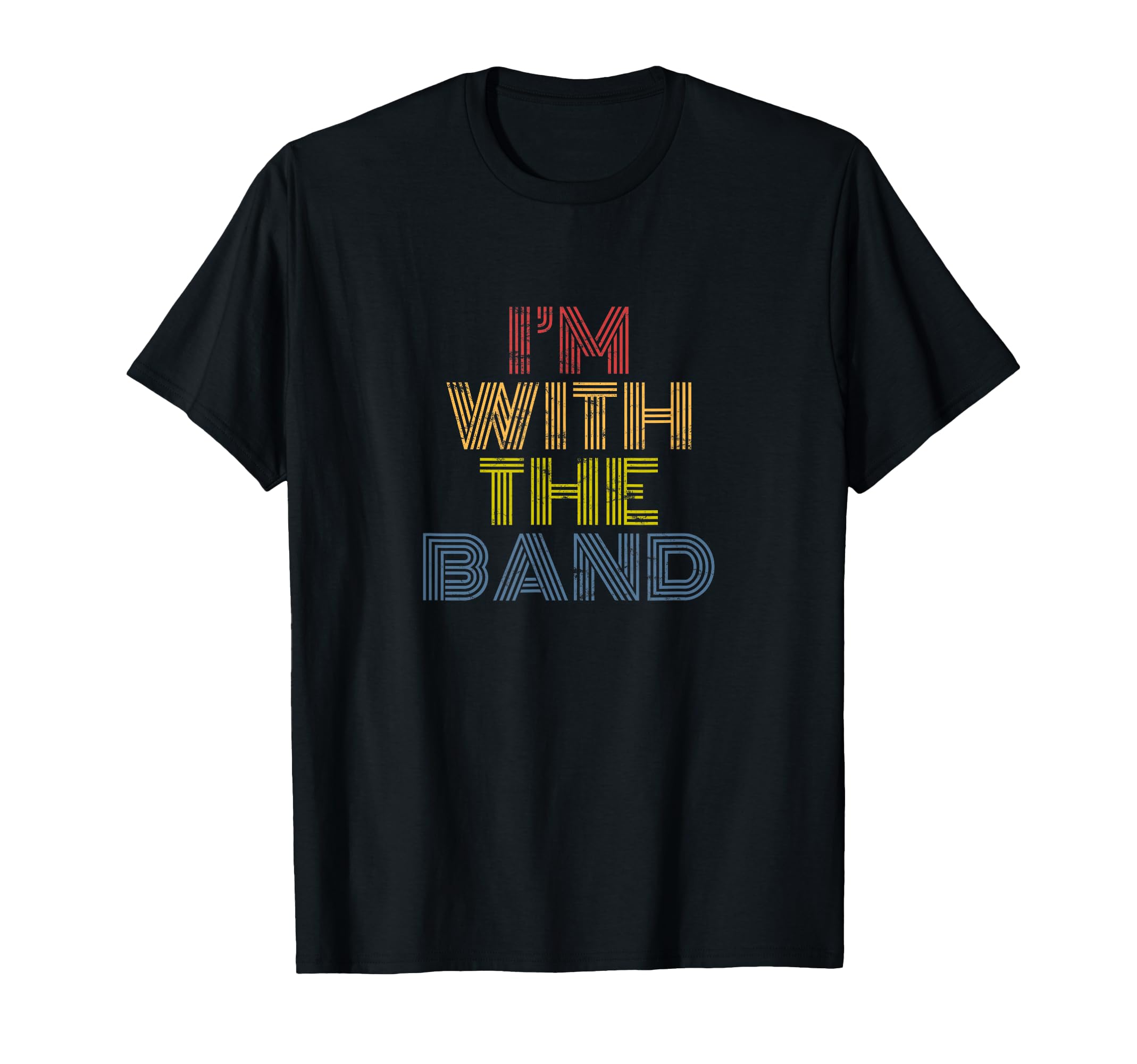 Im Band 70S 80S Distressed Rock Music T-Shirt - Graphic Print for Adults - T-Shirt, Sweatshirt, Hoodie