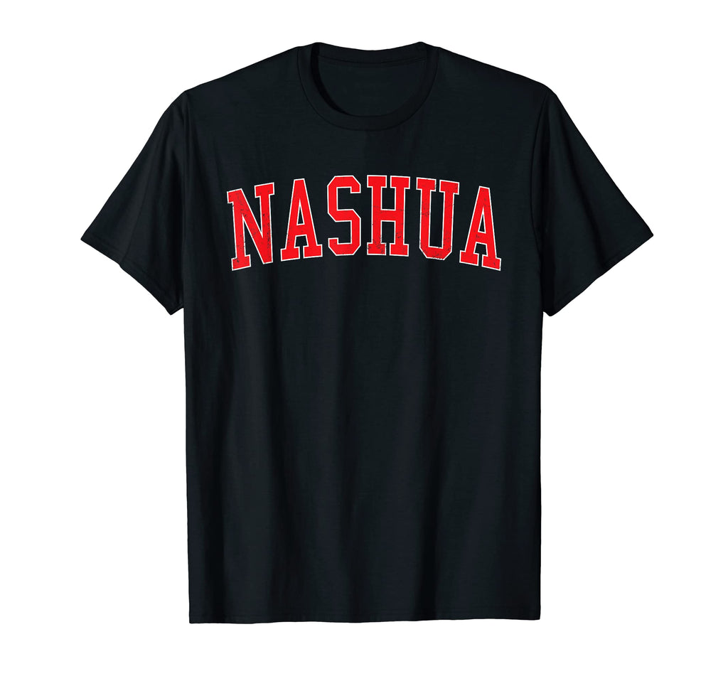 Nashua Nh Varsity Red Text T-Shirt - Novelty Apparel Men Women - T-Shirt, Sweatshirt, Hoodie
