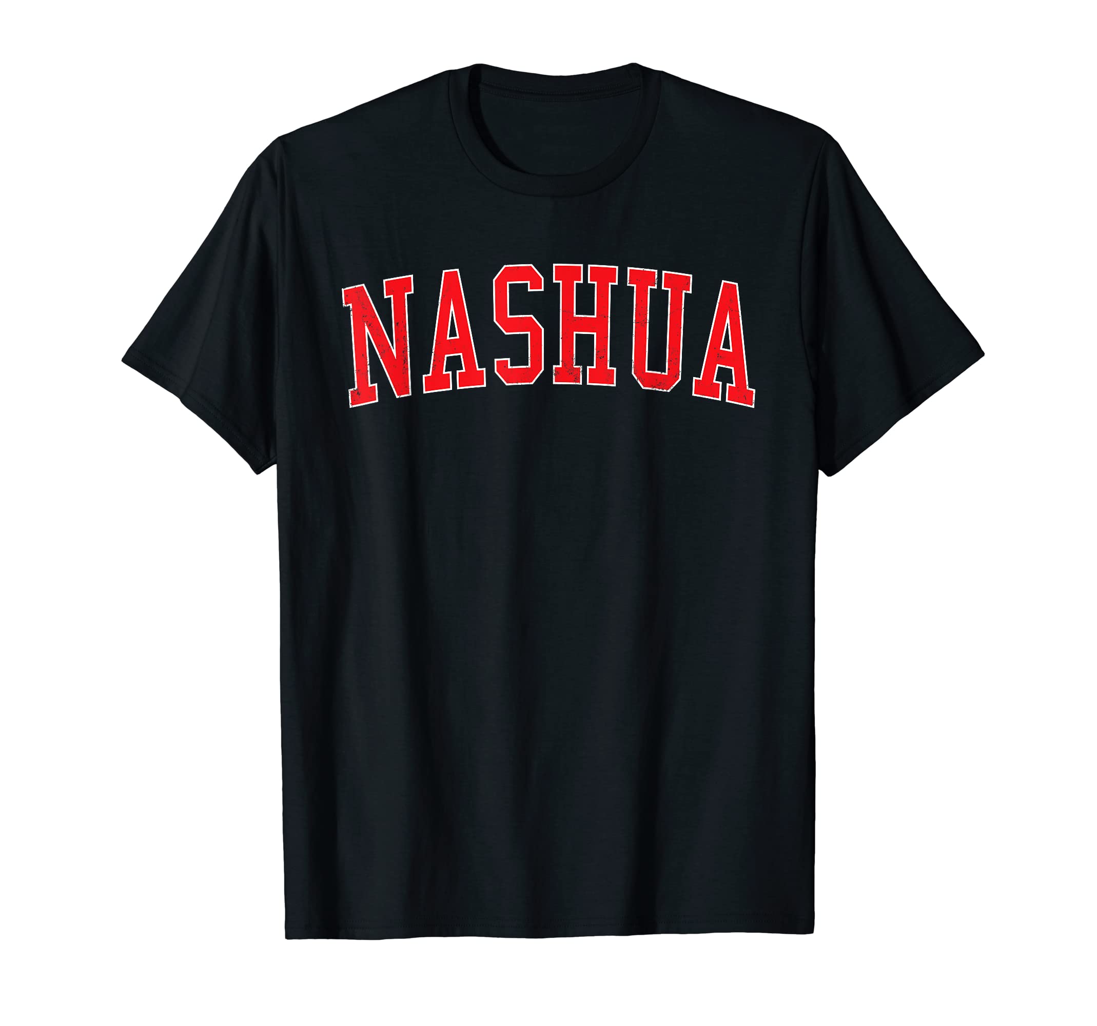 Nashua Nh Varsity Red Text T-Shirt - Novelty Apparel Men Women - T-Shirt, Sweatshirt, Hoodie
