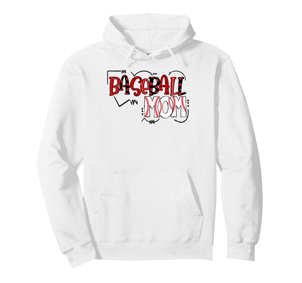 Mom Squad Leopard Baseball Mother Hoodie - Casual Everyday Wear Men Women - T-Shirt, Sweatshirt, Hoodie