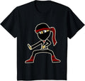 Cute Kids Ninja By Mewzeek T - Adult & Kids T-Shirts, Sweatshirts & Hoodies apparel design preview 1