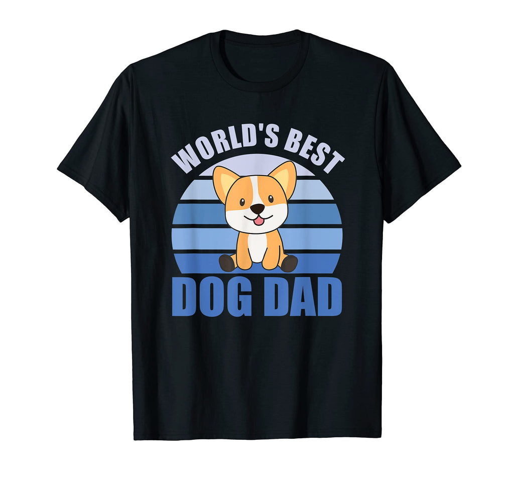 Worlds Best Dog Dad Dog Corgi Sunset T-Shirt - Streetwear Style for Adults - T-Shirt, Sweatshirt, Hoodie