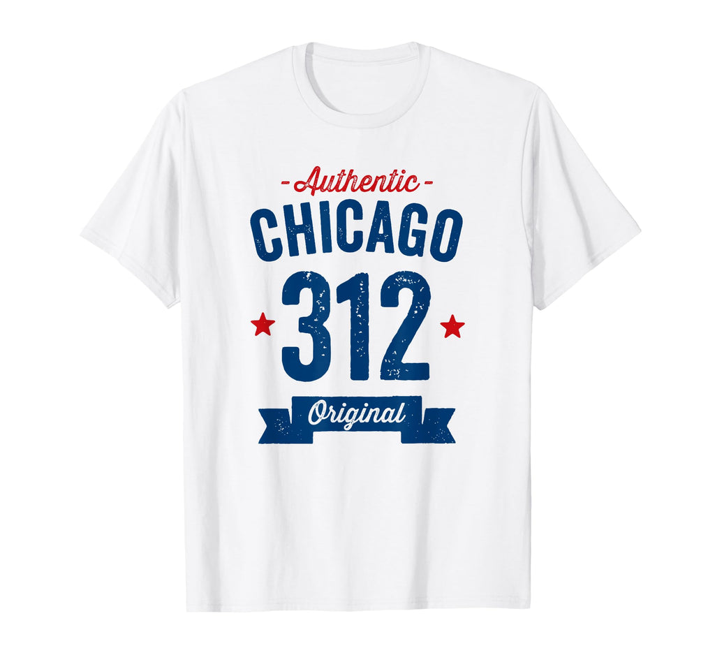 312 Chicago Area Code Distressed T-Shirt - Aesthetic Graphic Men Women - T-Shirt, Sweatshirt, Hoodie