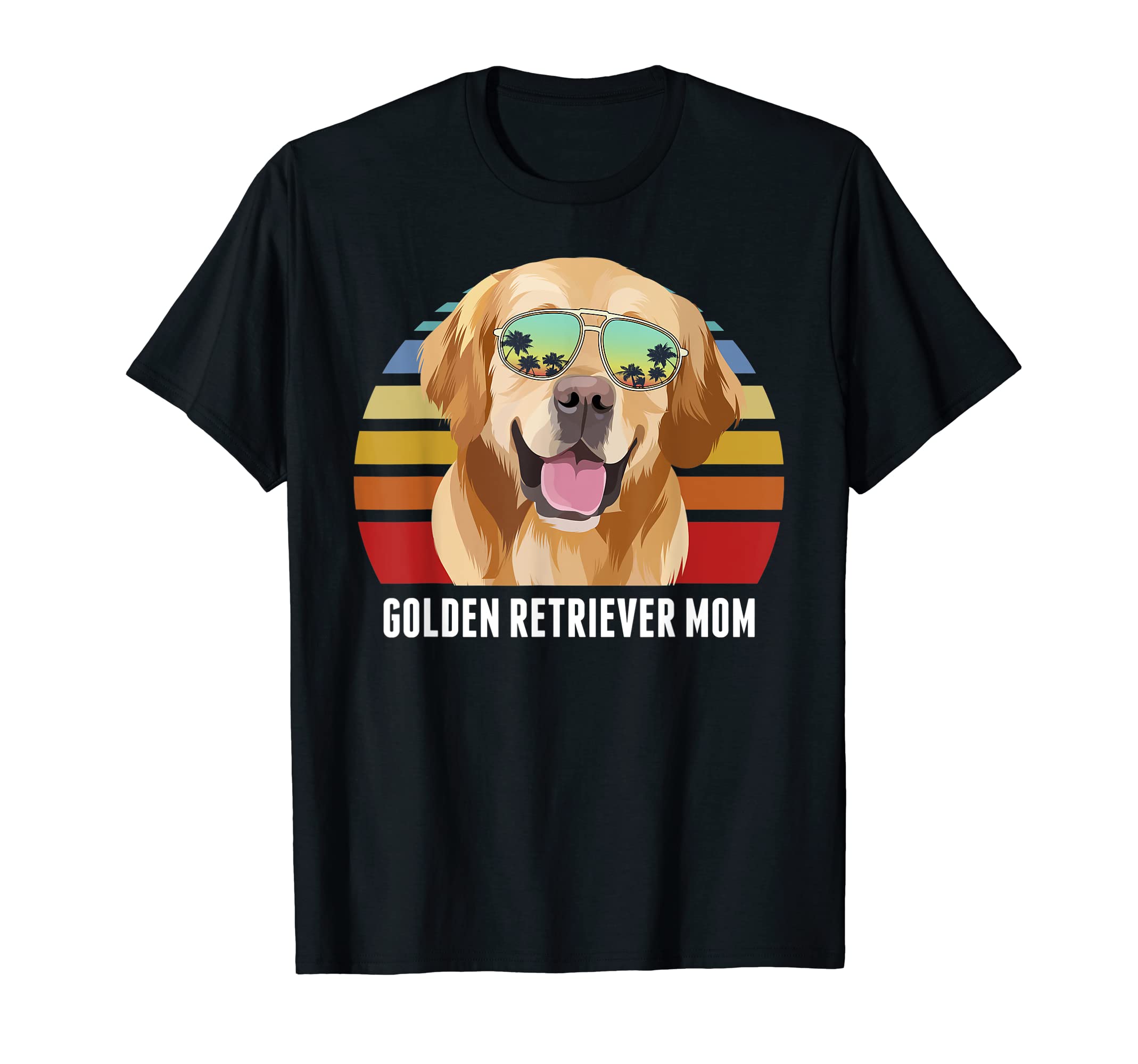 Golden Retriever Dog Mom Sunset T-Shirt - Streetwear Style for Adults - T-Shirt, Sweatshirt, Hoodie