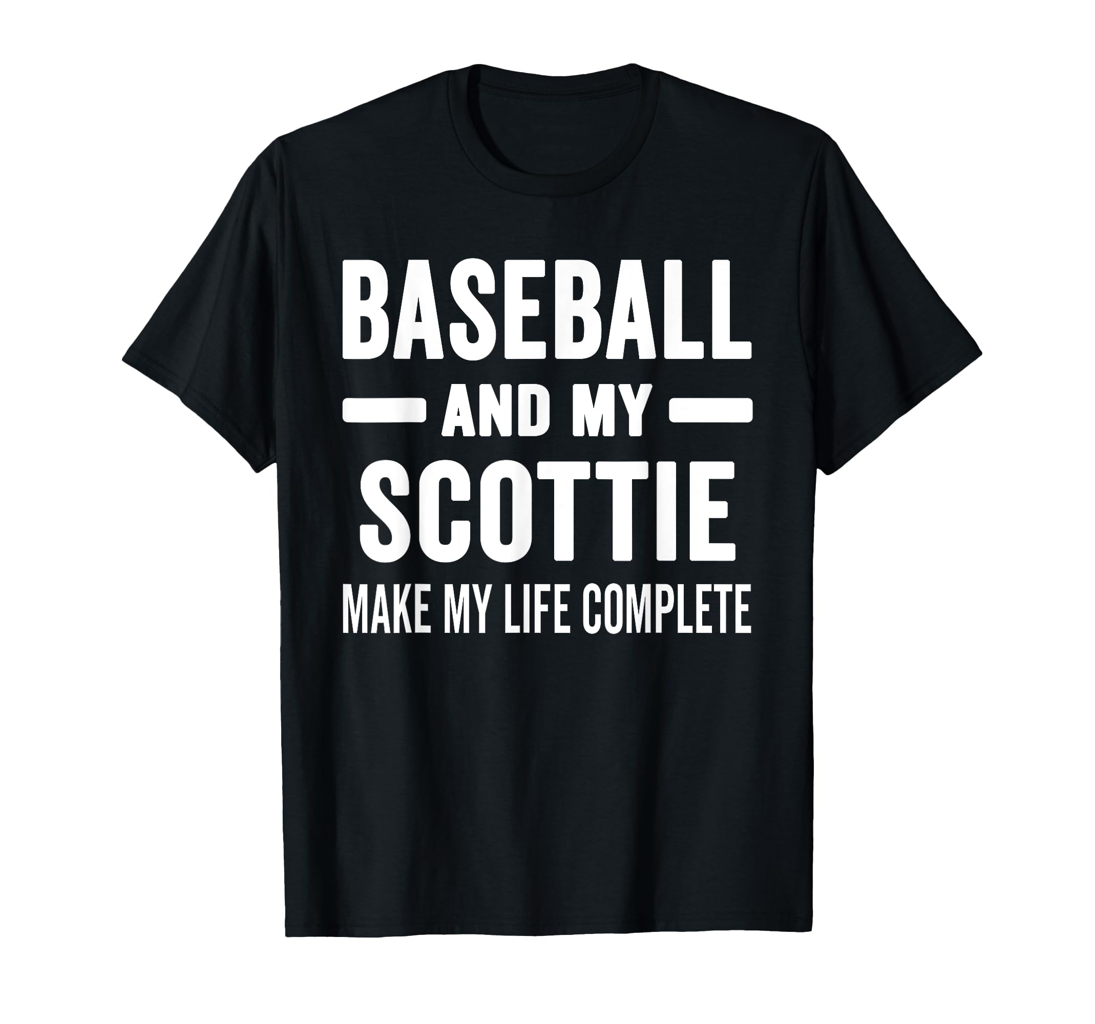 Baseball And My Scottie Mama Dog T-Shirt - Fun Novelty Design Men Women - T-Shirt, Sweatshirt, Hoodie