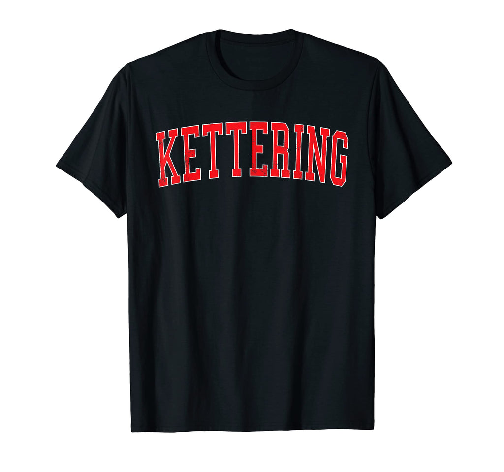 Kettering Oh Varsity Red Text T-Shirt - Unique Graphic Men Women - T-Shirt, Sweatshirt, Hoodie