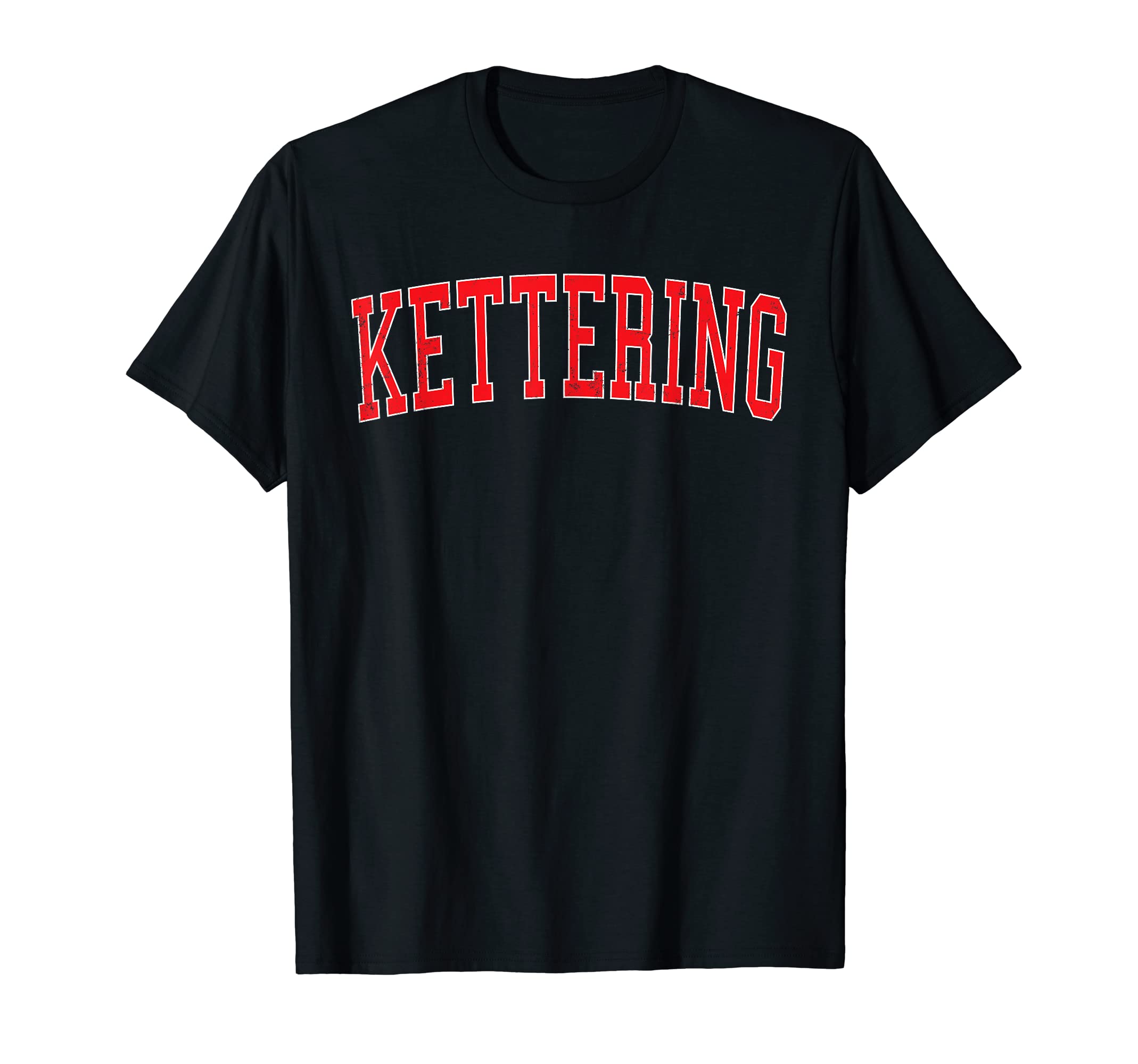 Kettering Oh Varsity Red Text T-Shirt - Unique Graphic Men Women - T-Shirt, Sweatshirt, Hoodie