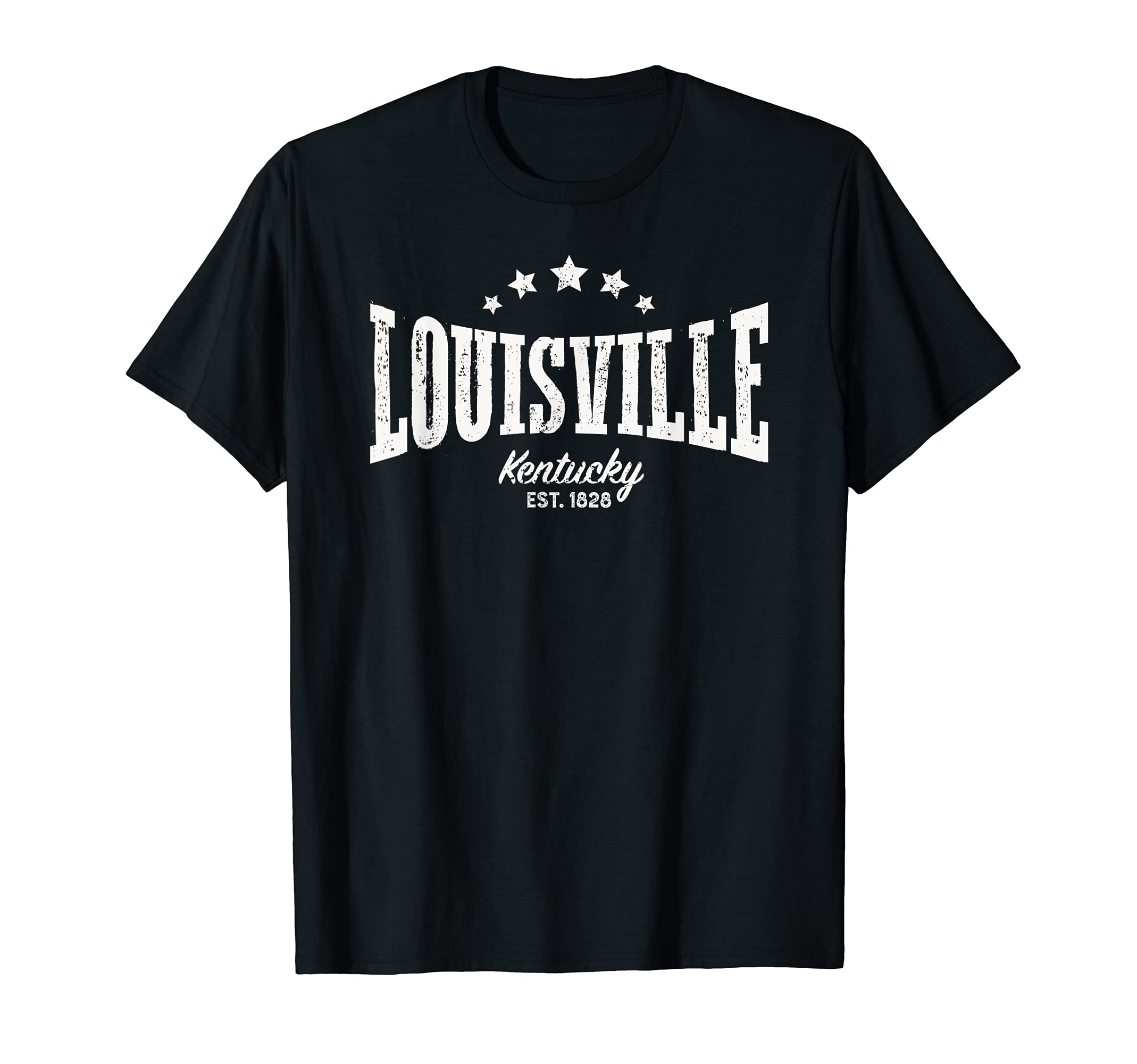 Louisville Kentucky Distressed Home T-Shirt - Trendy Graphic for Adults - T-Shirt, Sweatshirt, Hoodie