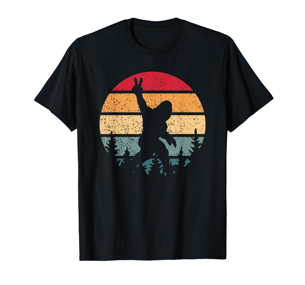 Bigfoot Peace Sign Sasquatch Bigfoot T-Shirt - Aesthetic Graphic Unisex - T-Shirt, Sweatshirt, Hoodie