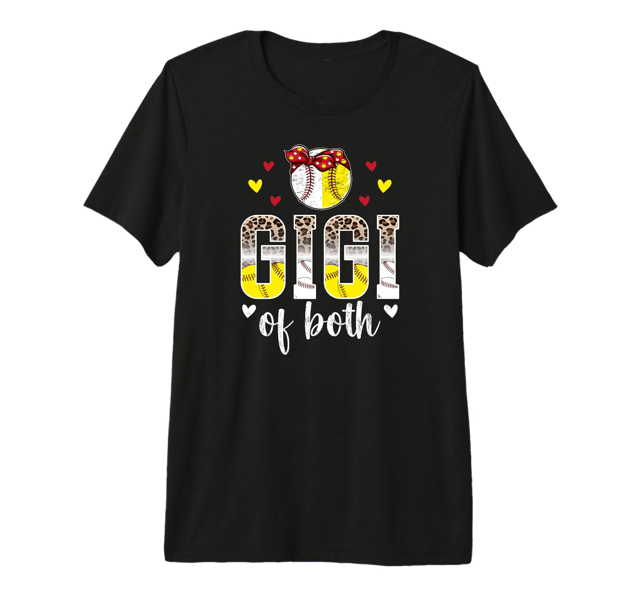 Gigi Both Leopard Baseball Softball T-Shirt - Minimalist Print Men Women - T-Shirt, Sweatshirt, Hoodie