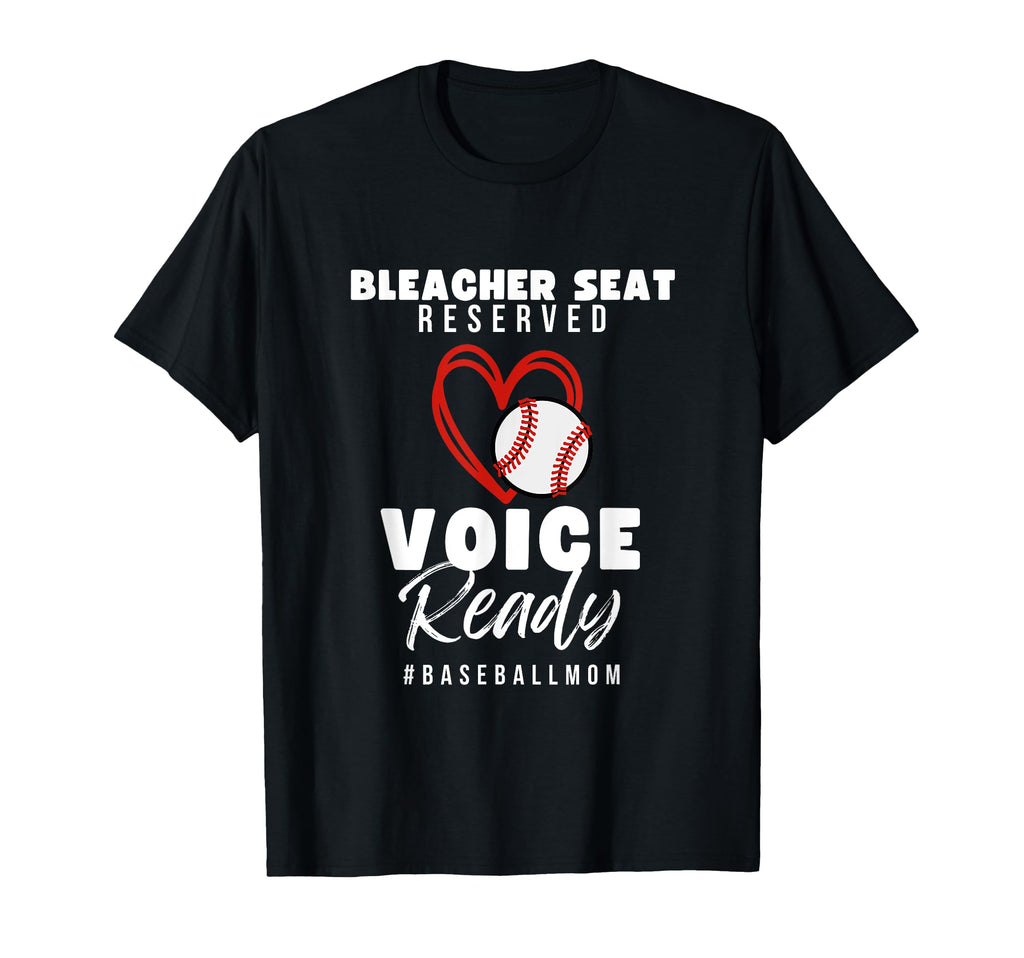 Baseball Mom Life Bleacher Seat T-Shirt - Custom Art Print Men Women - T-Shirt, Sweatshirt, Hoodie