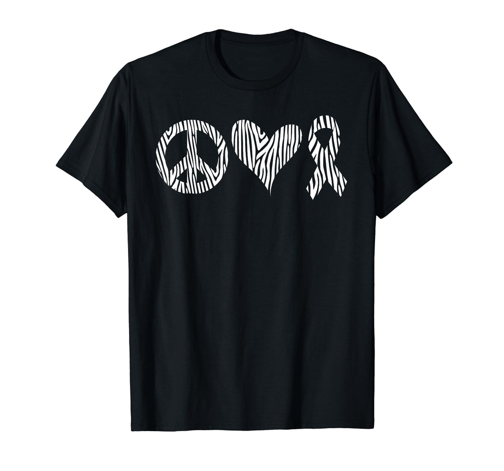Paraganglioma Awareness Zebra T-Shirt - Casual Everyday Wear Unisex - T-Shirt, Sweatshirt, Hoodie