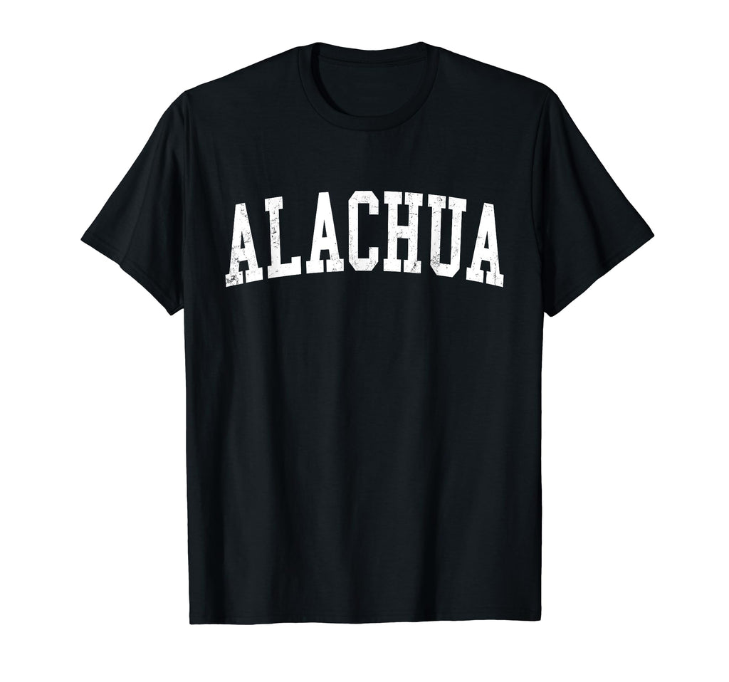 Alachua Fl Distressed White Varsity T-Shirt - Trendy Graphic Unisex - T-Shirt, Sweatshirt, Hoodie