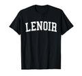 Lenoir Nc Distressed White Varsity T-Shirt - Unique Graphic Unisex - T-Shirt, Sweatshirt, Hoodie