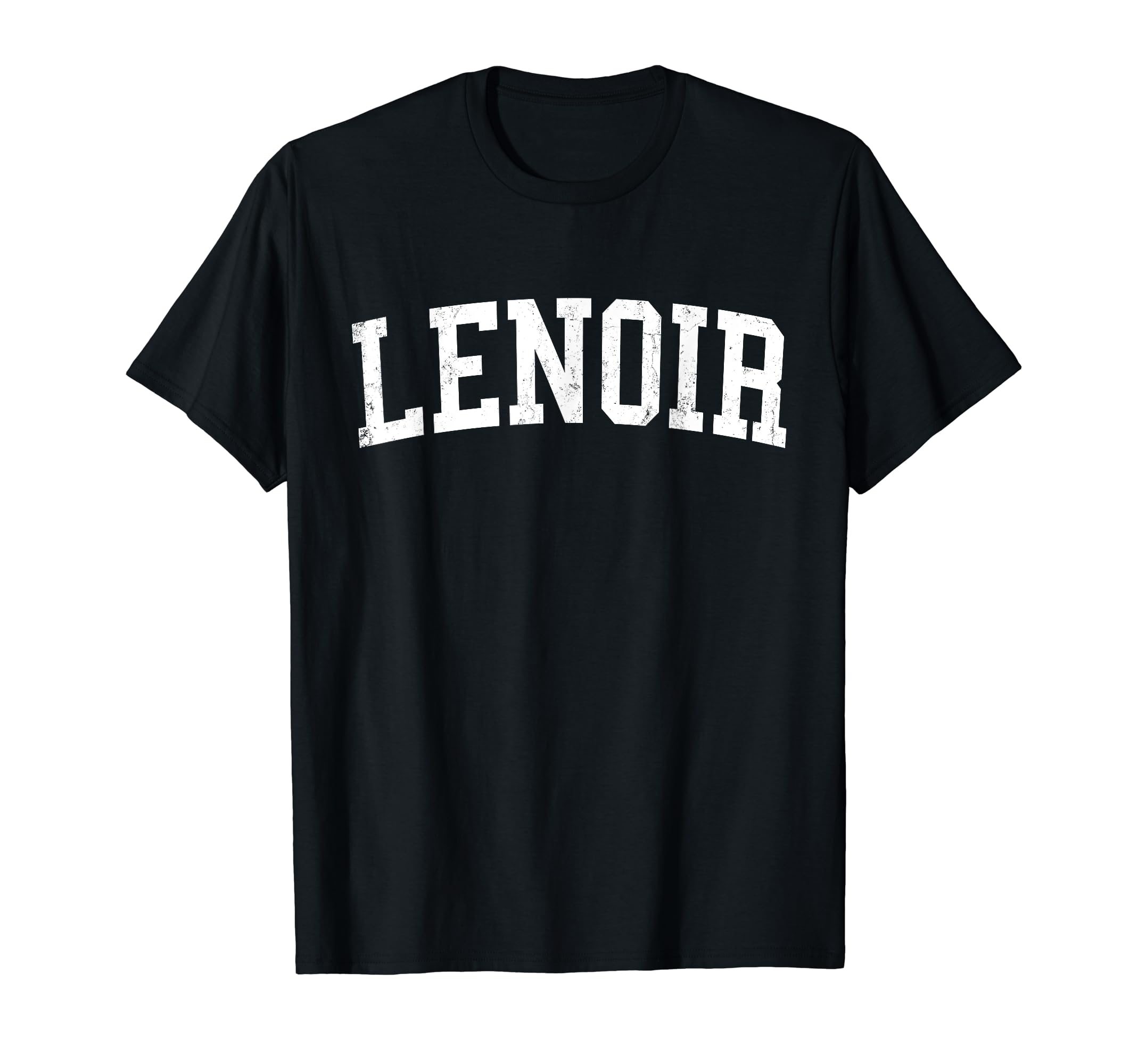 Lenoir Nc Distressed White Varsity T-Shirt - Unique Graphic Unisex - T-Shirt, Sweatshirt, Hoodie