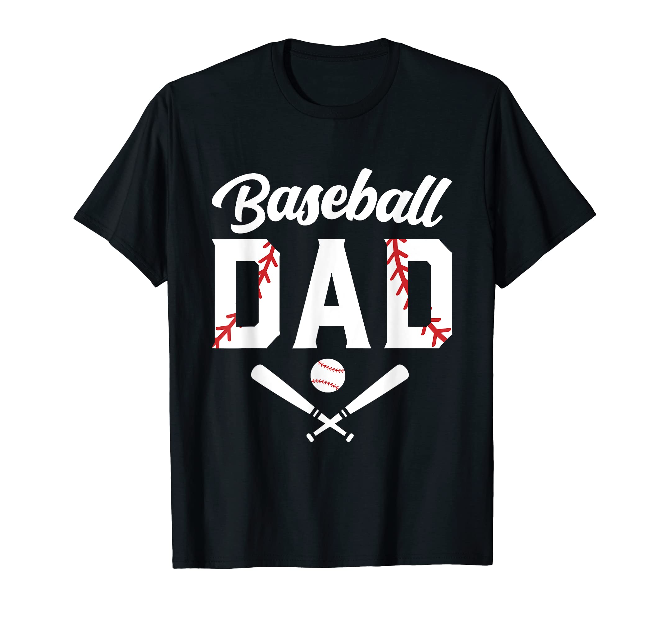 Mens Baseball Dad Fathers Day Baseball T-Shirt - Trendy Graphic for Adults - T-Shirt, Sweatshirt, Hoodie