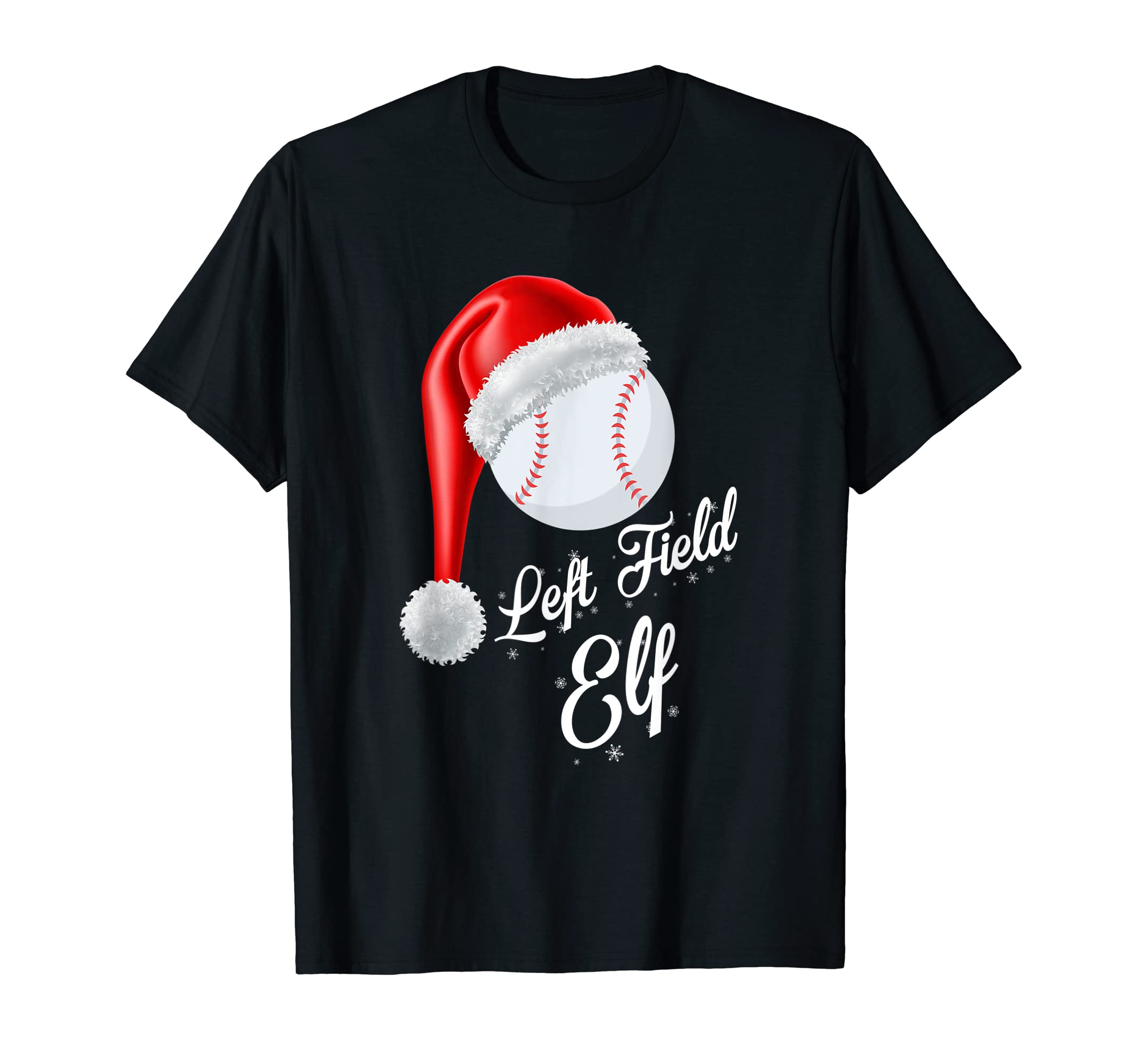 Baseball Elf Baseball Left Field T-Shirt - Fun Novelty Design for Adults - T-Shirt, Sweatshirt, Hoodie