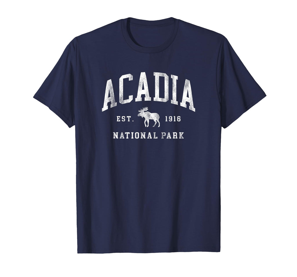 Acadia National Park Maine Est 1916 Mens T-Shirt - Custom Art Print Unisex - T-Shirt, Sweatshirt, Hoodie