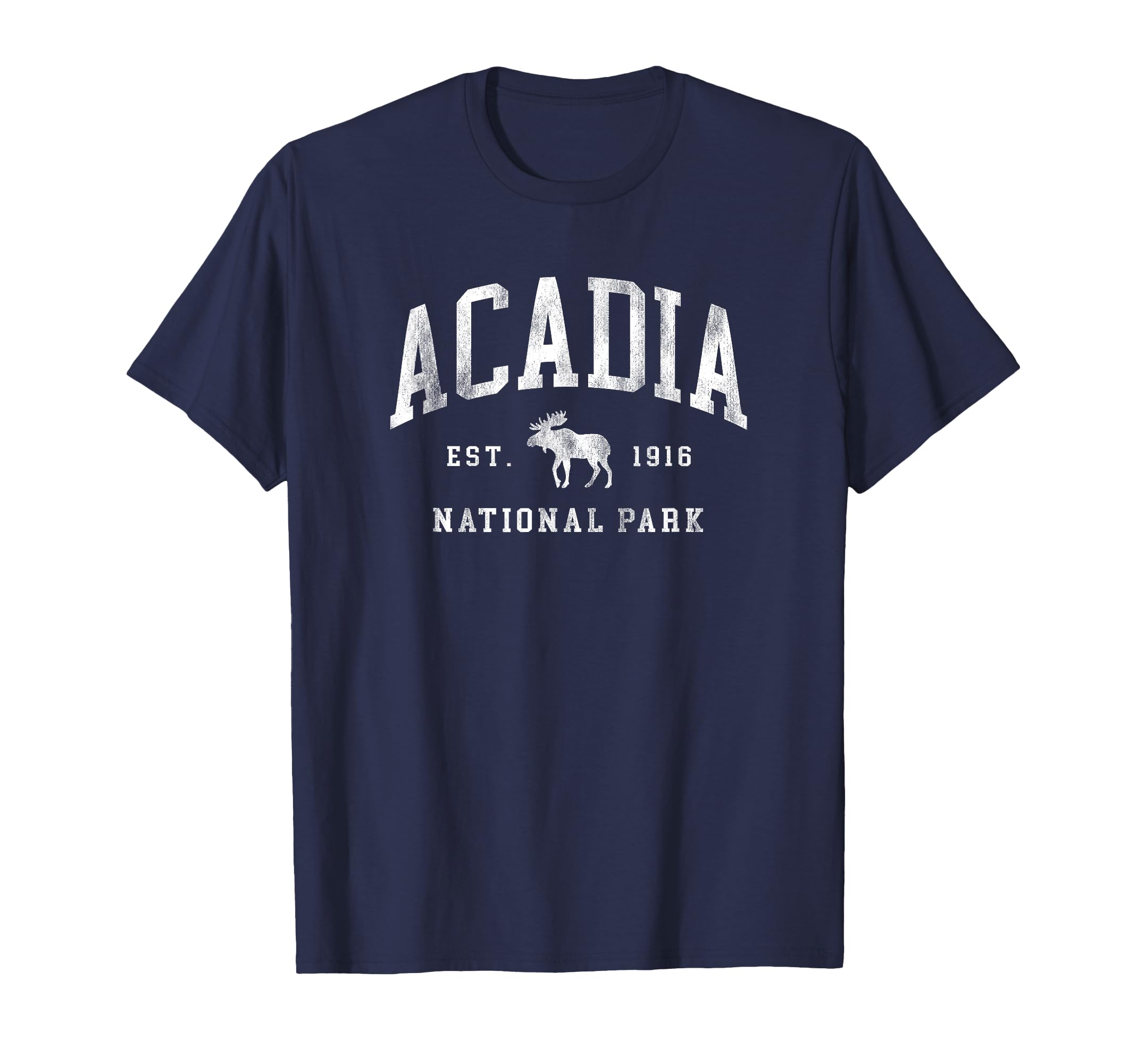 Acadia National Park Maine Est 1916 Mens T-Shirt - Custom Art Print Unisex - T-Shirt, Sweatshirt, Hoodie