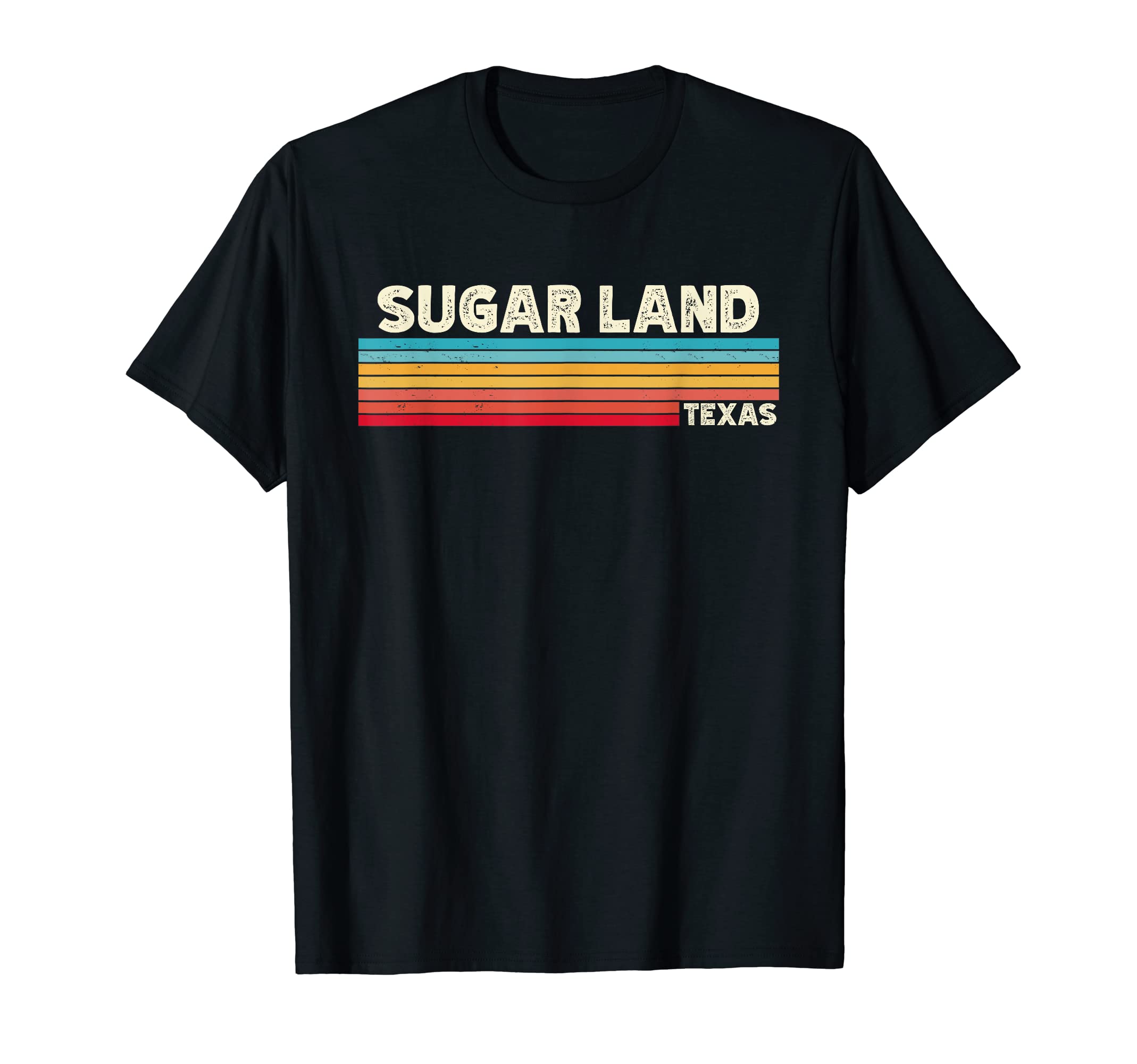 Native Sugar Land Texas Tx Stripes T-Shirt - Custom Art Print for Adults - T-Shirt, Sweatshirt, Hoodie