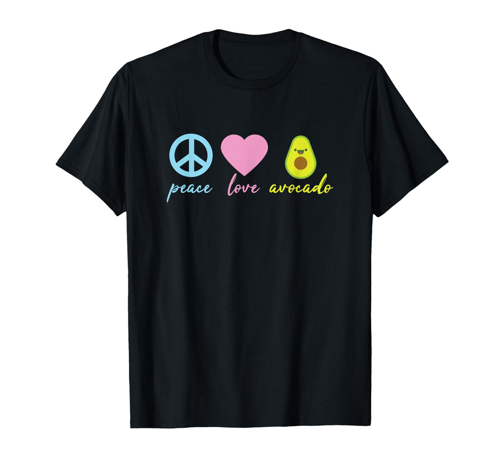 Peace Love Avocado Tropical Fruit T-Shirt - Unique Graphic Men Women - T-Shirt, Sweatshirt, Hoodie