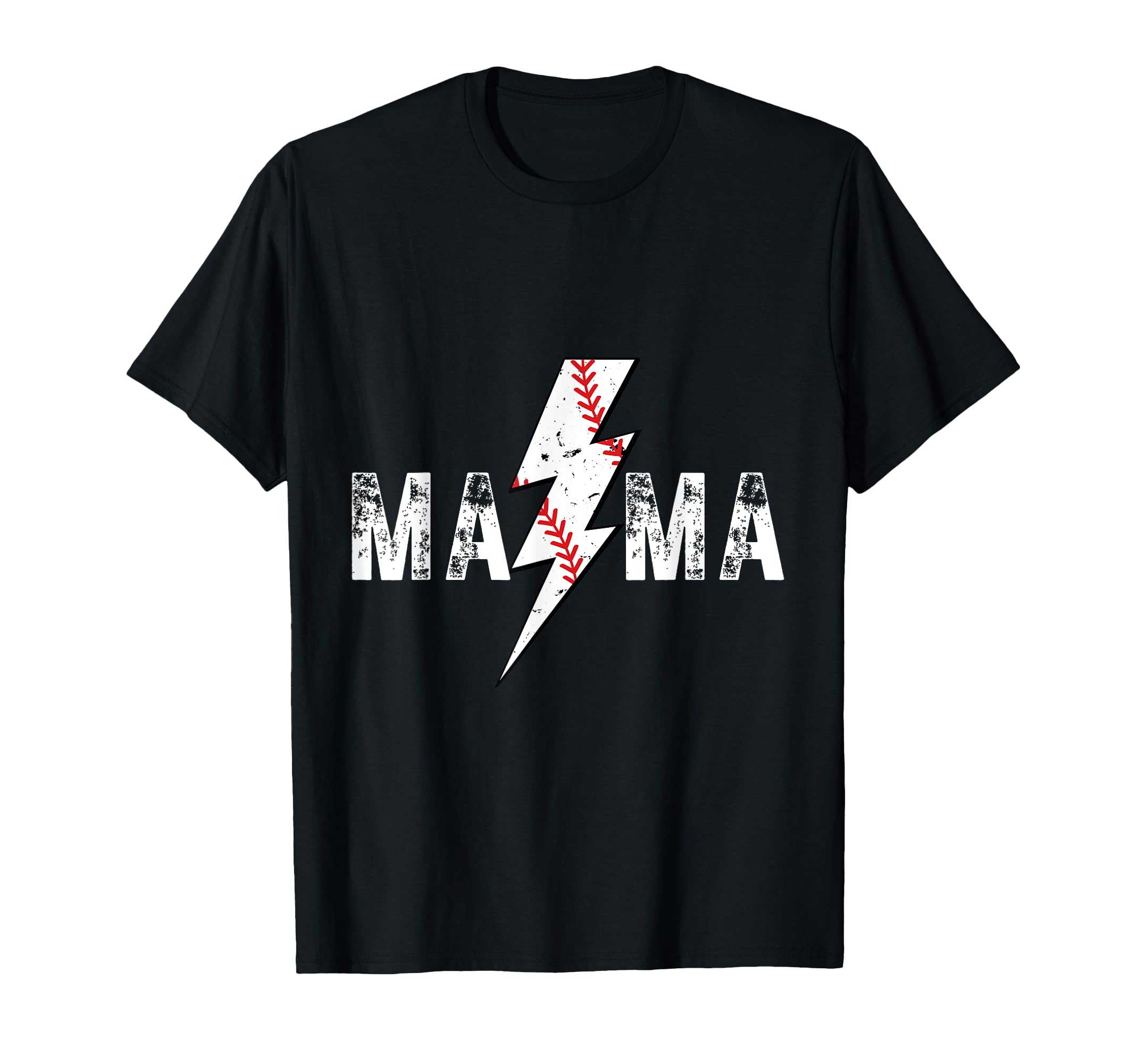 Baseball Mama Thunderbolt T-Shirt - Fun Novelty Design Unisex - T-Shirt, Sweatshirt, Hoodie