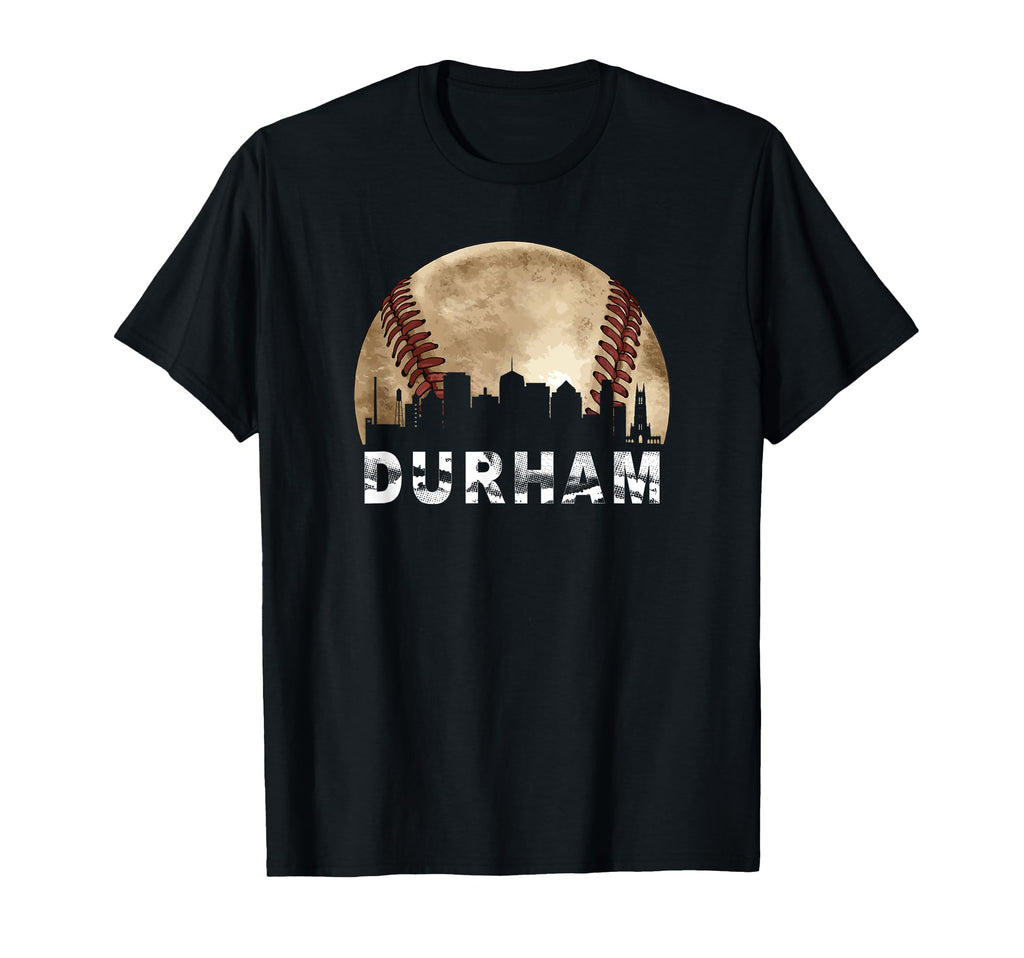 Durham Skyline City Baseball Lover T-Shirt - Graphic Print Unisex - T-Shirt, Sweatshirt, Hoodie