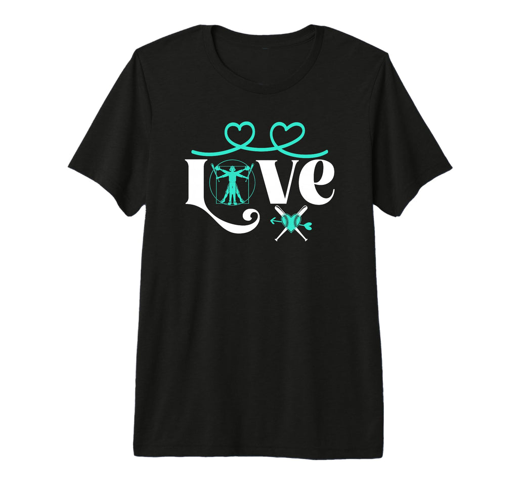 Baseball Softball Baseball Mom Love T-Shirt - Custom Art Print for Adults - T-Shirt, Sweatshirt, Hoodie