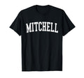 Mitchell Sd Distressed White Varsity T-Shirt - Fun Novelty Design Unisex - T-Shirt, Sweatshirt, Hoodie
