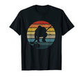Curling Silhouette Distressed Sunset T-Shirt - Trendy Graphic for Adults - T-Shirt, Sweatshirt, Hoodie