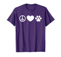 Peace Love And Dogs T-Shirt - Casual Everyday Wear for Adults - T-Shirt, Sweatshirt, Hoodie