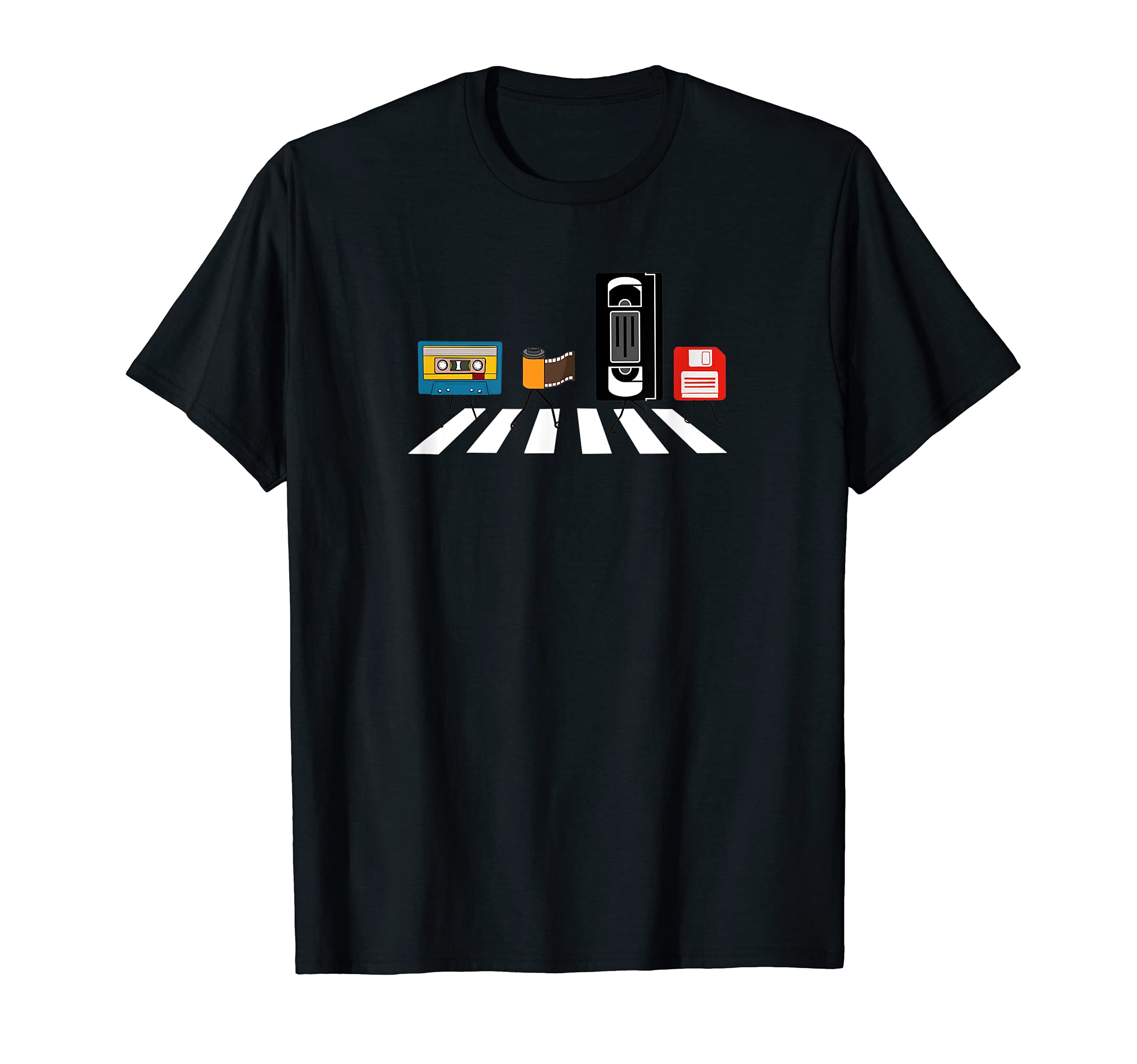 Vhs Cassette Tape Floppy Disc Funny T-Shirt - Graphic Print Men Women - T-Shirt, Sweatshirt, Hoodie