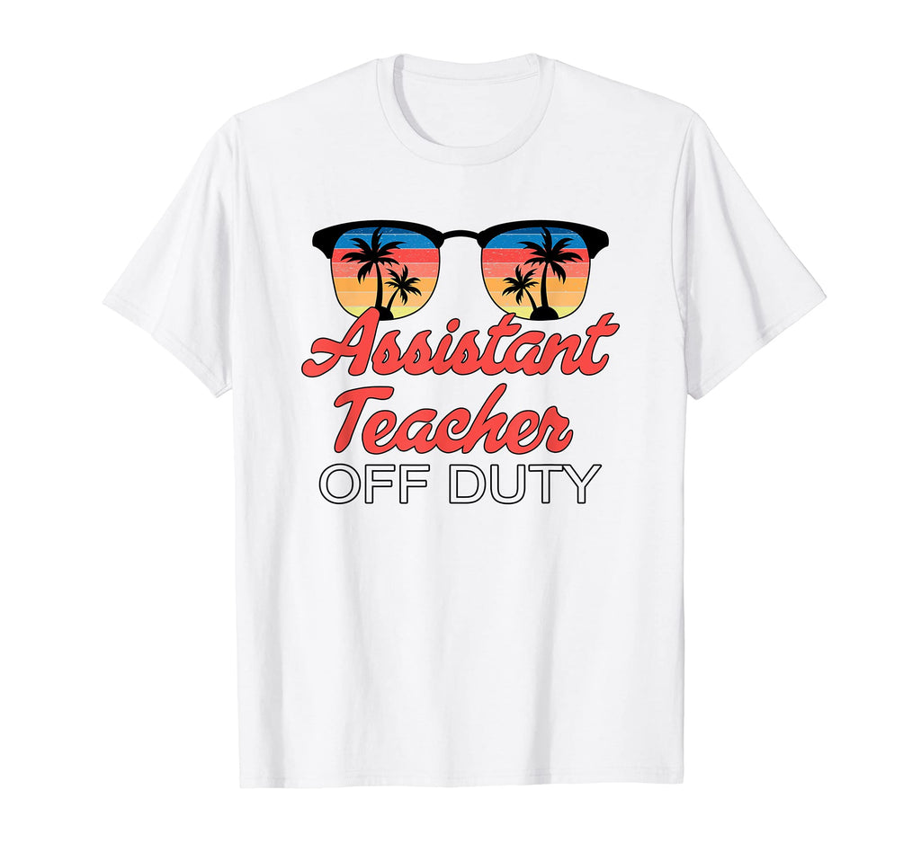 Assistant Teacher Off Duty Sunset T-Shirt - Graphic Print for Adults - T-Shirt, Sweatshirt, Hoodie
