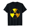 Distressed Radioactive Warning T-Shirt - Fun Novelty Design for Adults - T-Shirt, Sweatshirt, Hoodie
