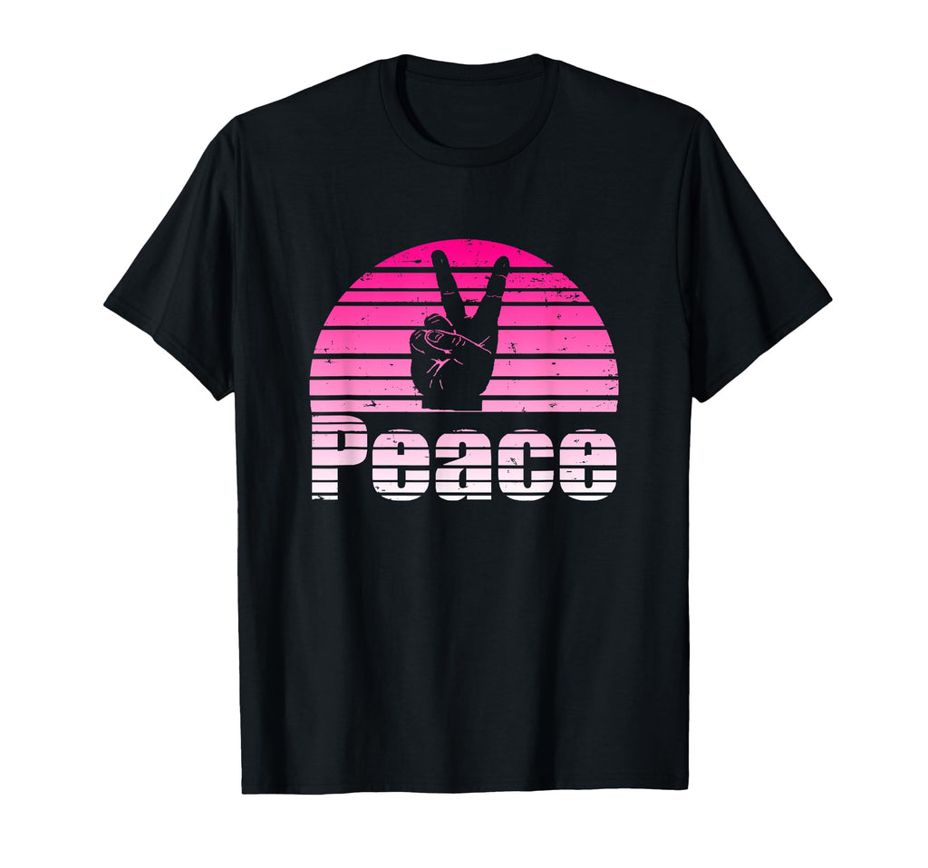 Peace Sign Love Girly Peace Sign T-Shirt - Aesthetic Graphic Men Women - T-Shirt, Sweatshirt, Hoodie