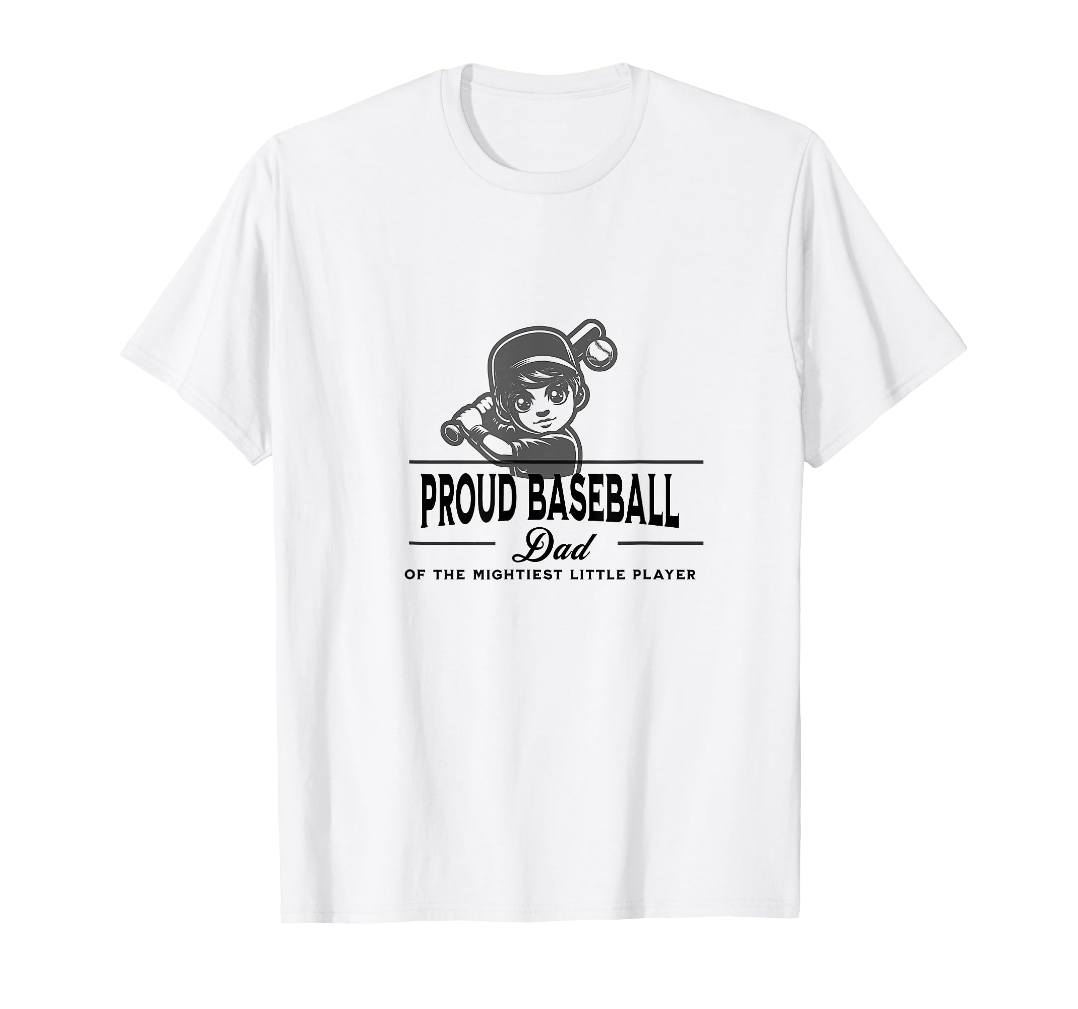 Proud Baseball Dad Anime Holding Bat T-Shirt - Aesthetic Graphic for Adults - T-Shirt, Sweatshirt, Hoodie