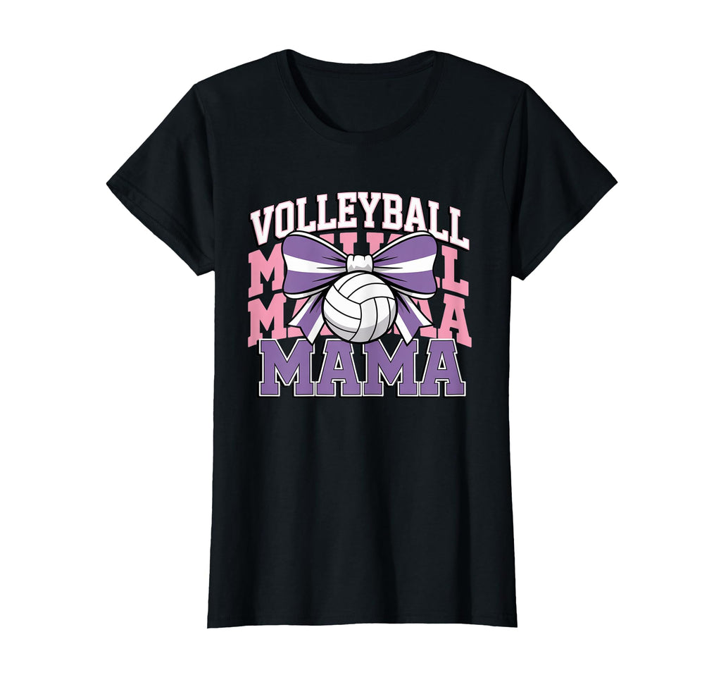 Volleyball Mama Coquette Bow Game Day T-Shirt - Graphic Print Men Women - T-Shirt, Sweatshirt, Hoodie