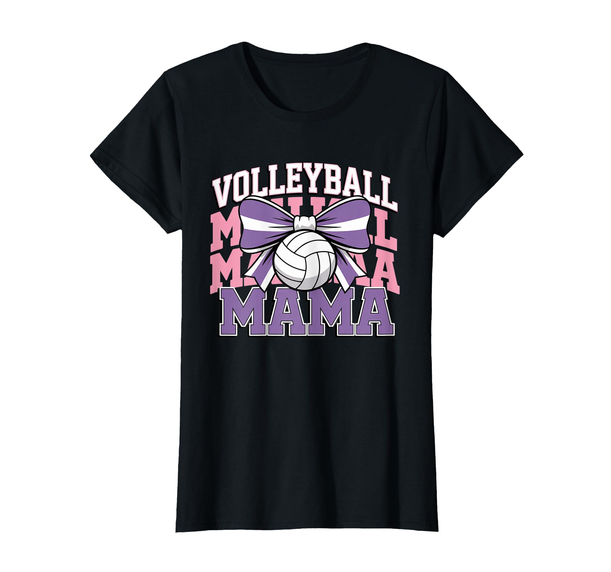 Volleyball Mama Coquette Bow Game Day T-Shirt - Graphic Print Men Women - T-Shirt, Sweatshirt, Hoodie