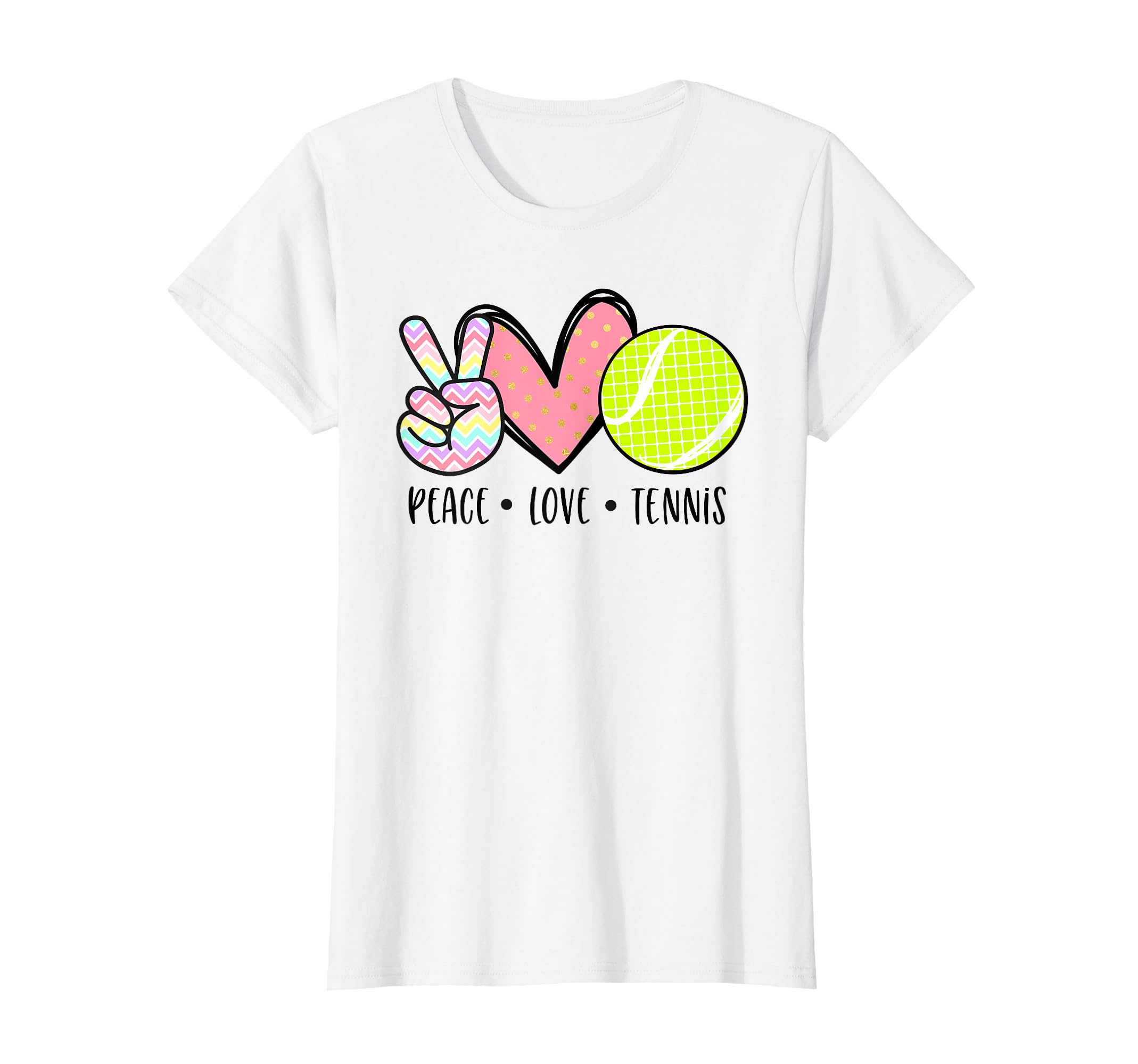 Peace Love Tennis Teen Little Pastel T-Shirt - Streetwear Style Men Women - T-Shirt, Sweatshirt, Hoodie