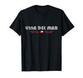 Vina Del Mar Chile 70S 80S Type Flag T-Shirt - Minimalist Print Men Women - T-Shirt, Sweatshirt, Hoodie