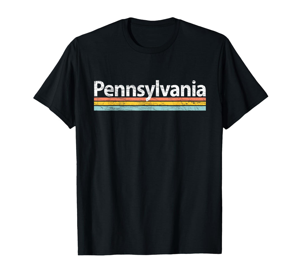Pennsylvania Worn Stripes T-Shirt - Custom Art Print Men Women - T-Shirt, Sweatshirt, Hoodie