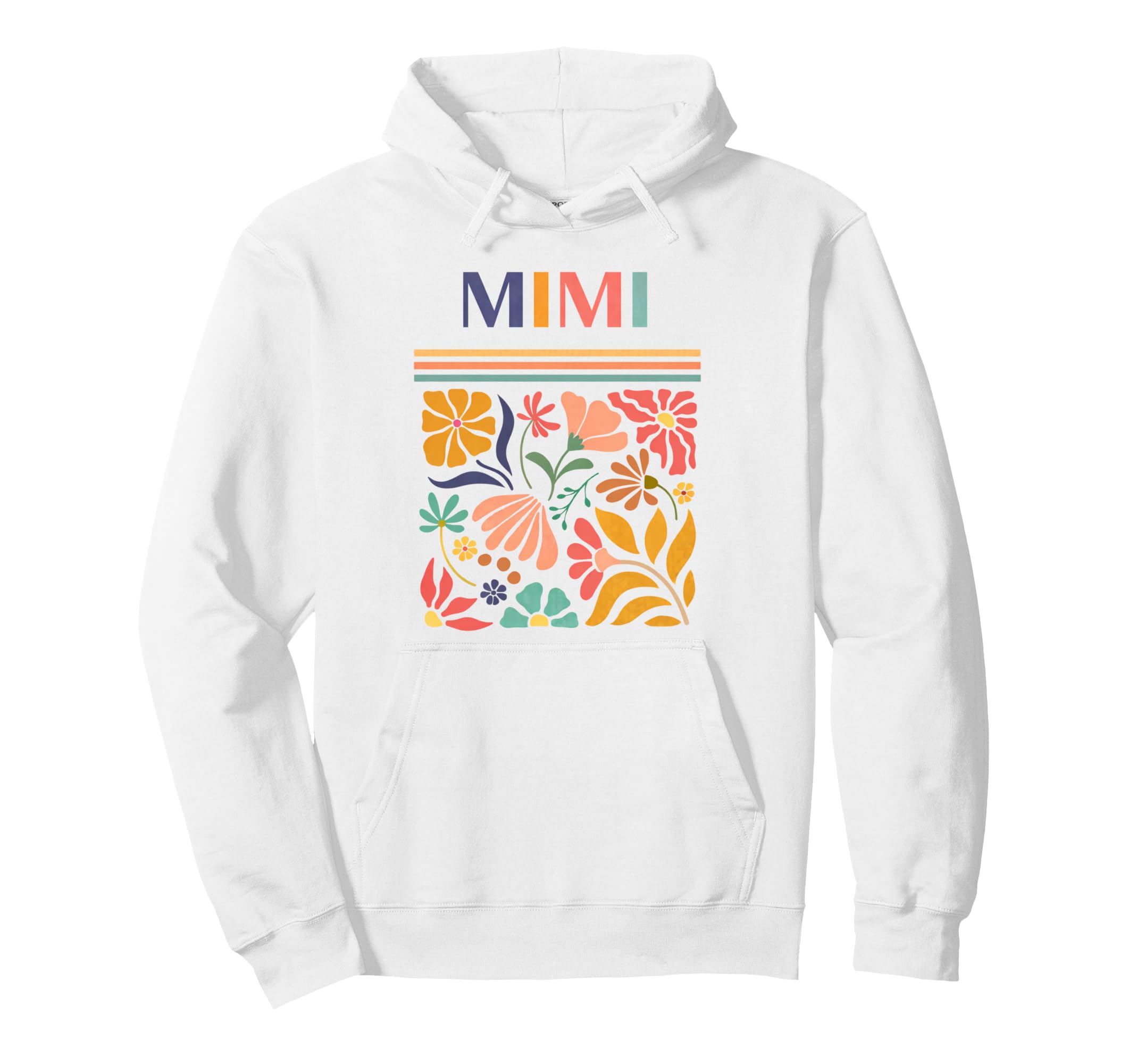 Mimi Boho Floral Folk Art Flowers Hoodie - Streetwear Style Men Women - T-Shirt, Sweatshirt, Hoodie