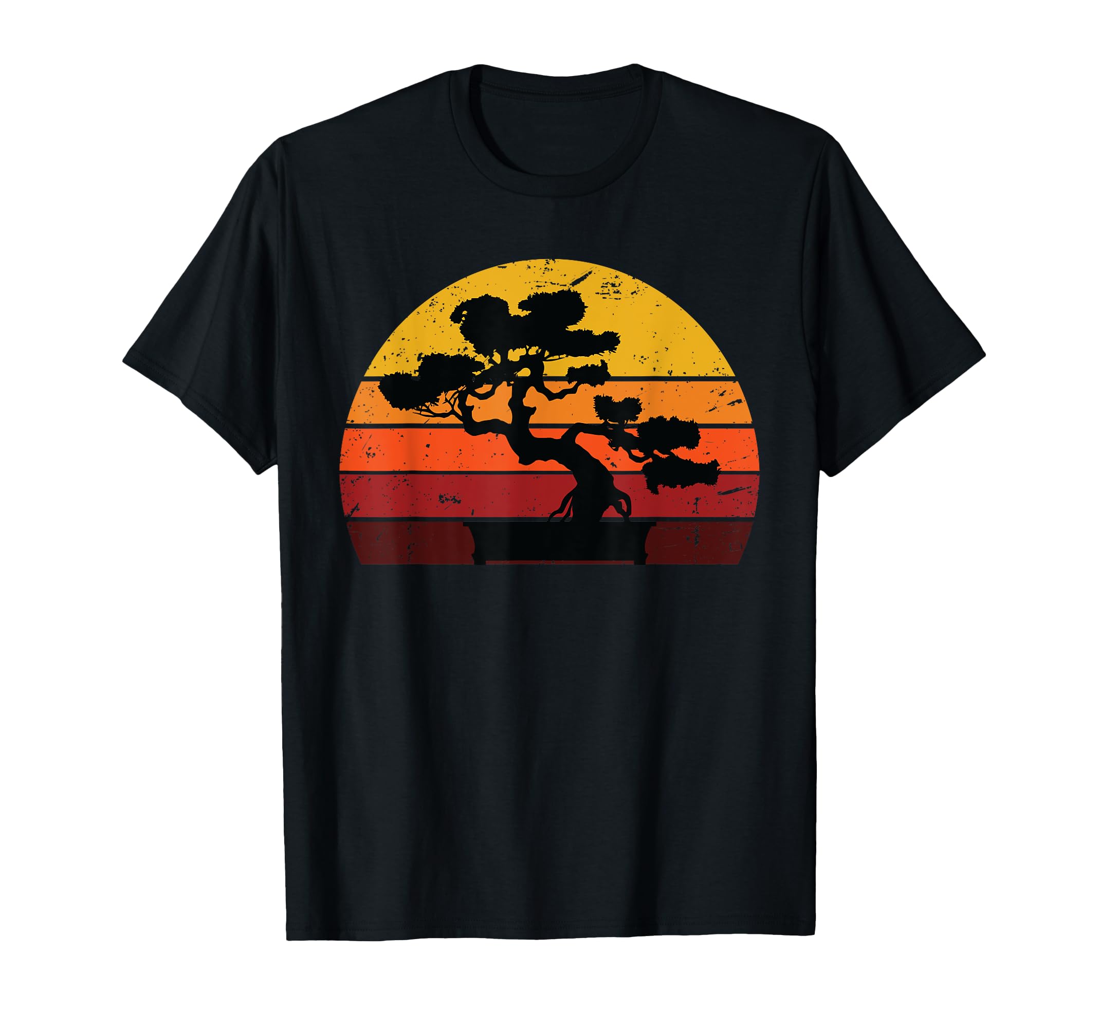 Bonsai Tree Sunset Bonsai T-Shirt - Aesthetic Graphic Men Women - T-Shirt, Sweatshirt, Hoodie